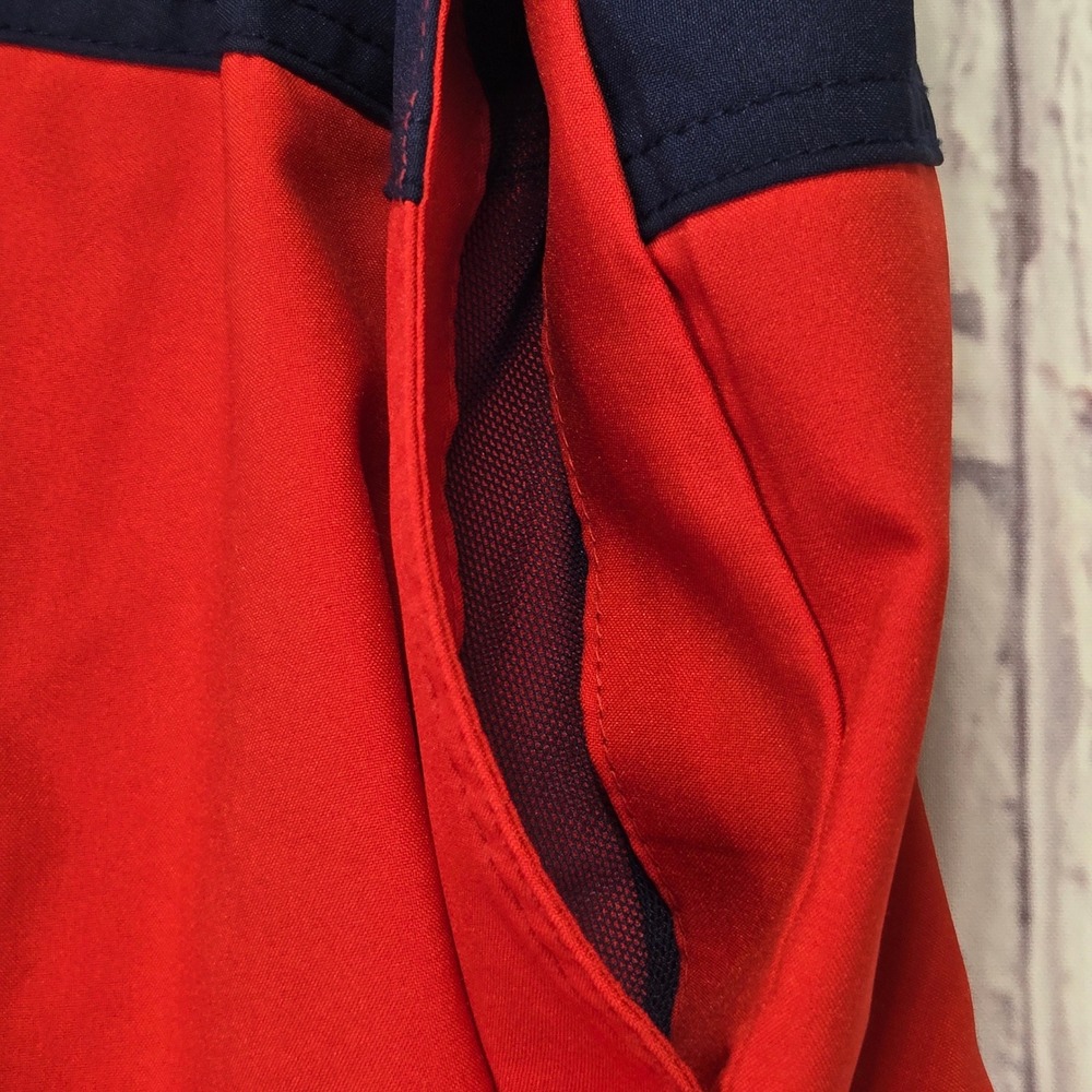 Speedo Mens XXL Swim Trunks Red Navy Blue Cargo Pocket Mesh Liner Board Shorts - Picture 3 of 11